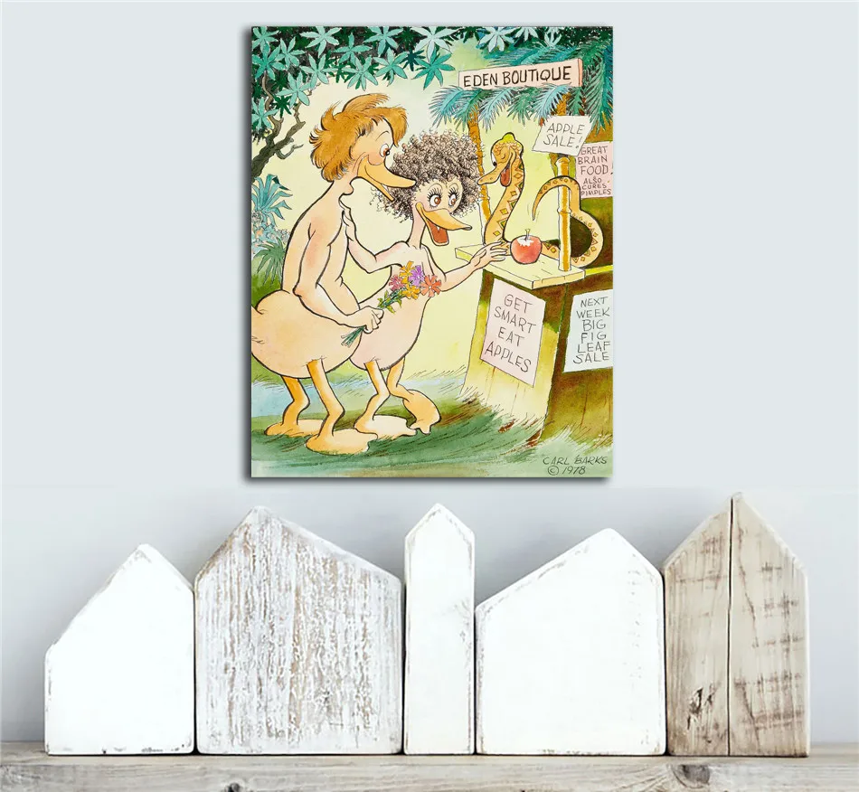 Скрудж макдак Дональд Дак и трех утят холст картины Гостиная Спальня Home Decor