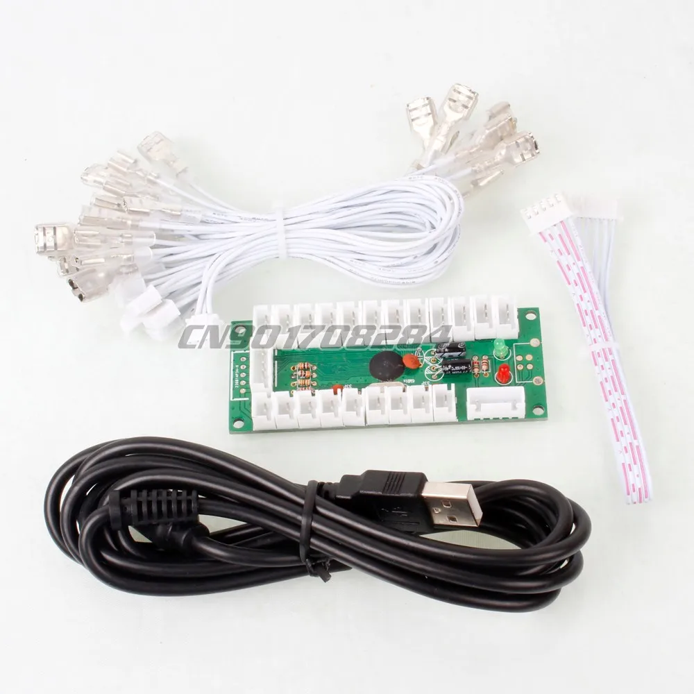 Новинка 2 игрока аркада diy наборы детали управления 2x USB энкодер для джойстика ПК +