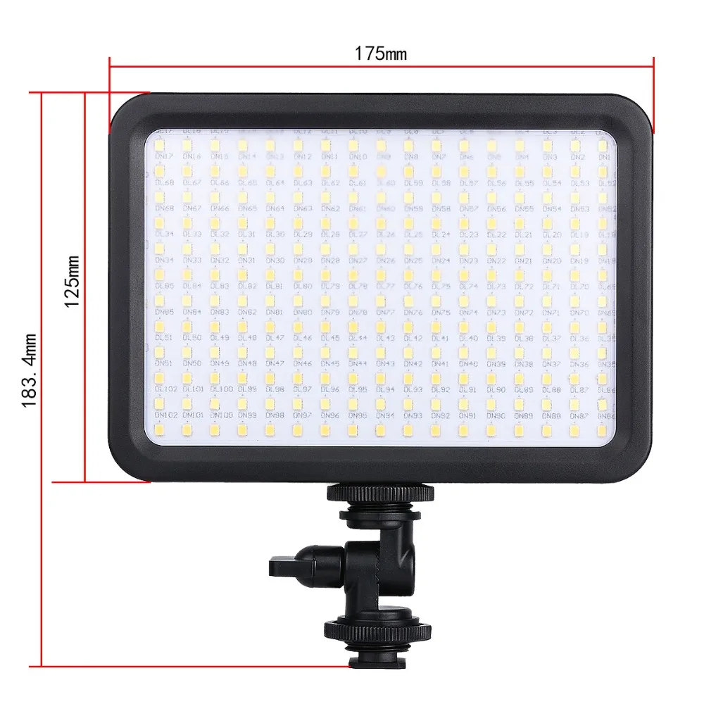 204 LED Phone Video Light Photo Lighting on Camera Hot Shoe Lamp for iPhone X 8 Camcorder Canon Nikon DSLR Live Stream | Электроника