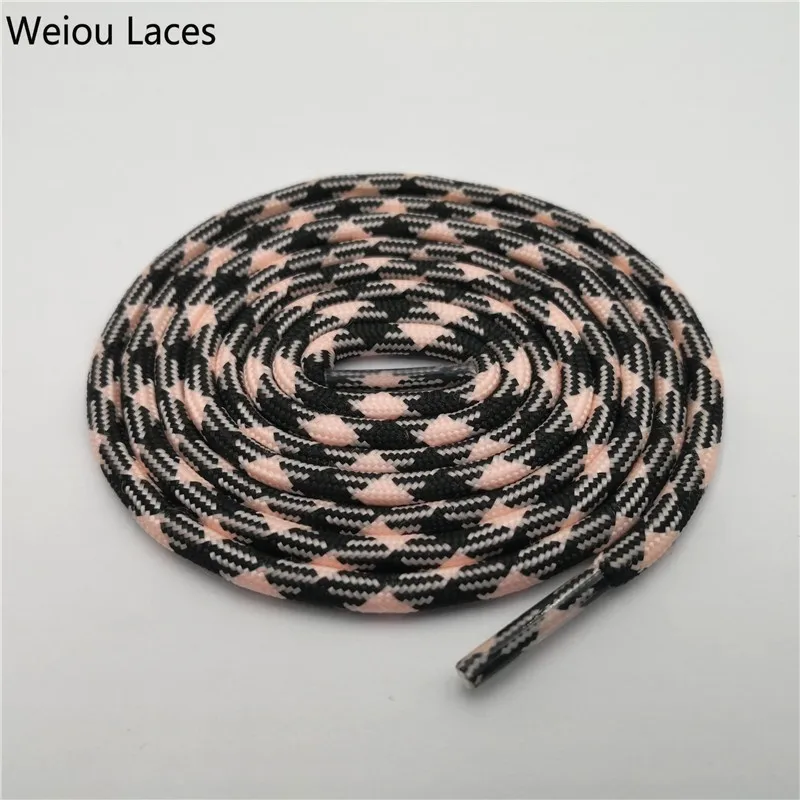 1353 Black Glow Pink Weiou/спортивная обувь для мужчин и женщин; круглый носок; светится в темноте; шнурки; два цвета; смешанные флуоресцентные светящиеся шнурки для кроссовок; парусиновая обувь - Цвет: 1353 Black Glow Pink
