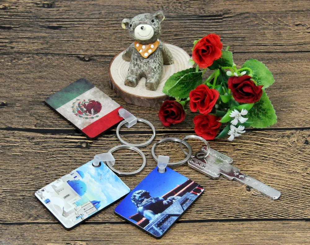 10 шт./лот Оптовая Продажа Модные diy OEM сублимационные деревянные пустые кольца для