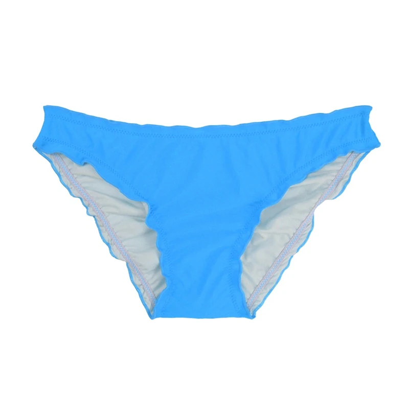 B609I Женские Плавки пляжная низкая талия Chiffons Ruching летние бикини нижние палантины Сексуальная Микро одежда для плавания женские спортивные шорты B609 - Цвет: B609I