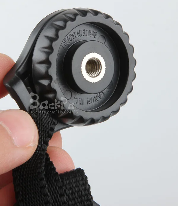 Бесплатная доставка черный портативный ремешок из искусственной кожи для камеры