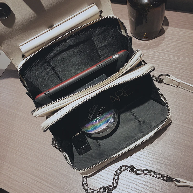 Новинка 2018 модная сумка на одно плечо с цепочкой Корейская версия косая женская