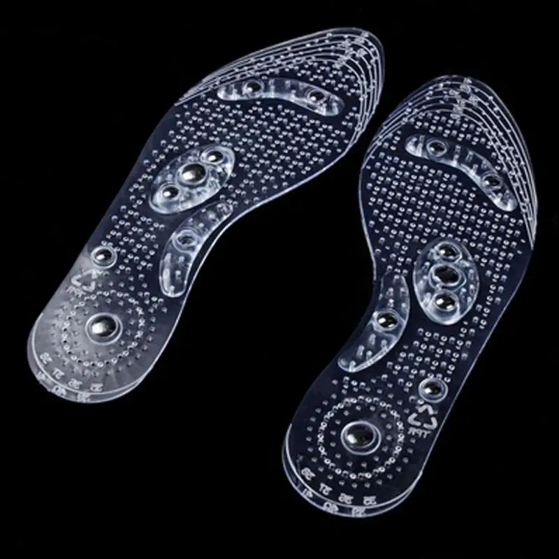 

1Pair Magnetic Therapy Slimming Insoles Foot Care Silicone Insoles Slimming Insole Massage Foot Patch Gel Pad Acupressure