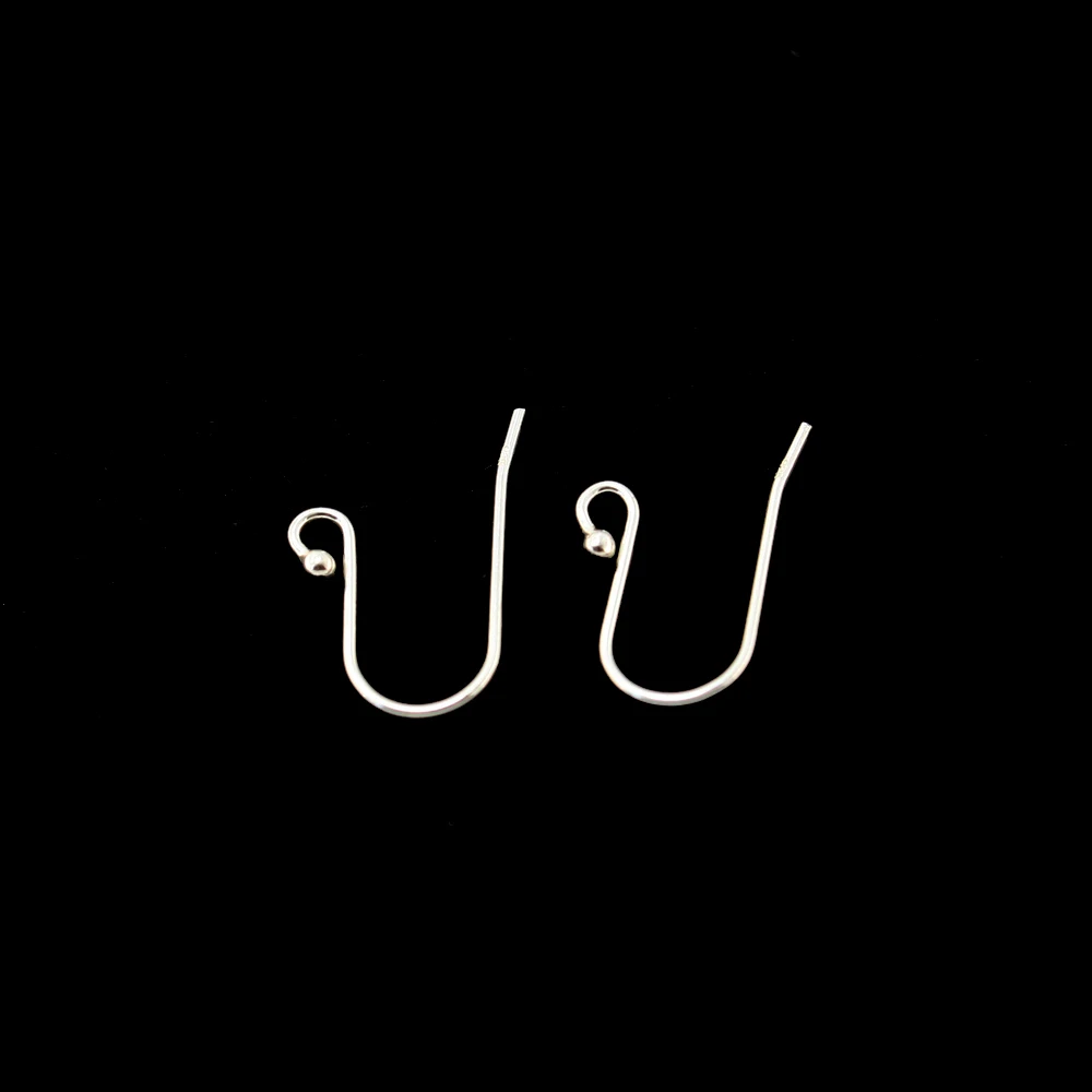 Популярные Модные подлинные серебряные серьги застежка-крючок 925 пробы