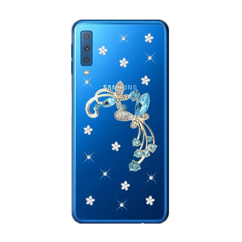 Чехол для Samsung Galaxy A9 2018 Прозрачная силиконовая задняя крышка A7 star pro защита от