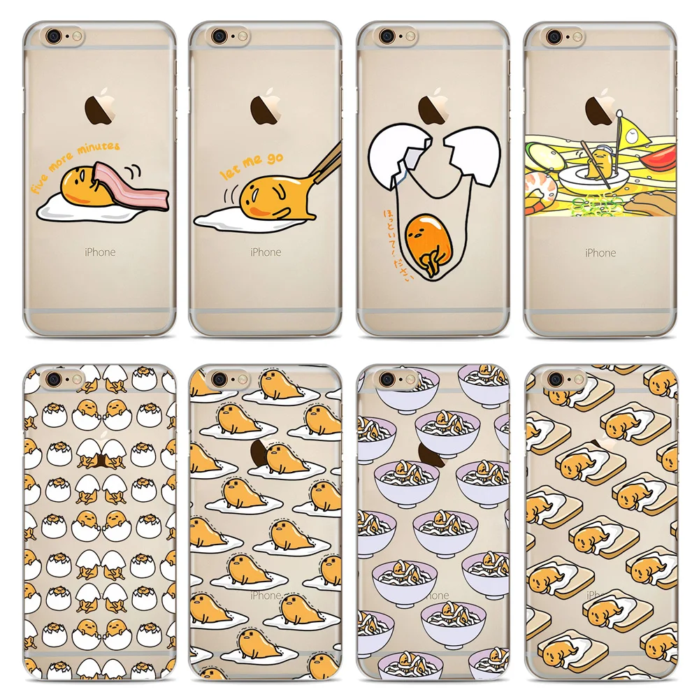 Милые Gudetama мультфильм яйцо Мягкий силиконовый чехол для телефона iphone X XS Max XR 8