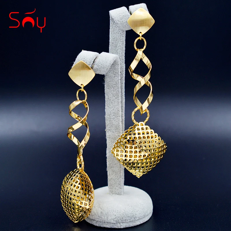 Sunny Jewelry трендовые Новые квадратные серьги длинные висячие для женщин девушек