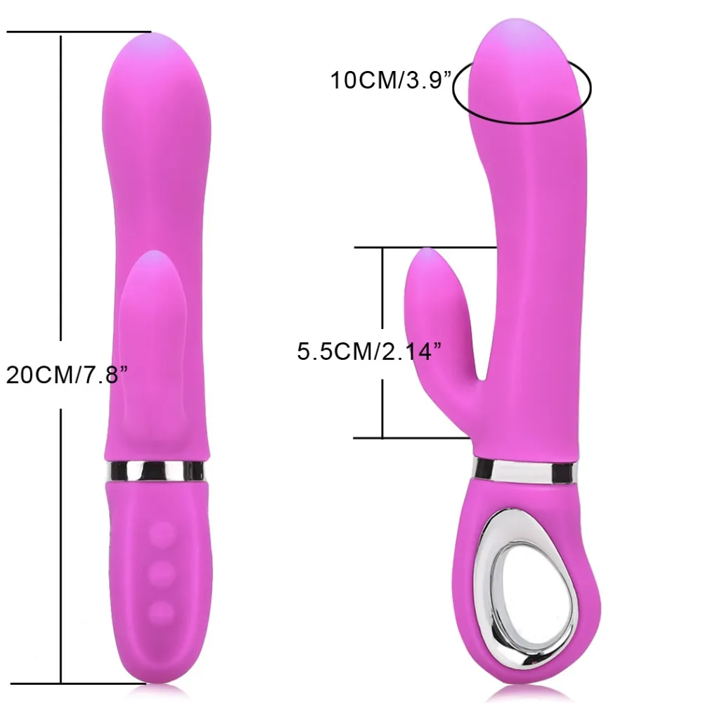 Li bo горячий сексуальный силиконовый массажер вибратор перезаряжаемый двойной