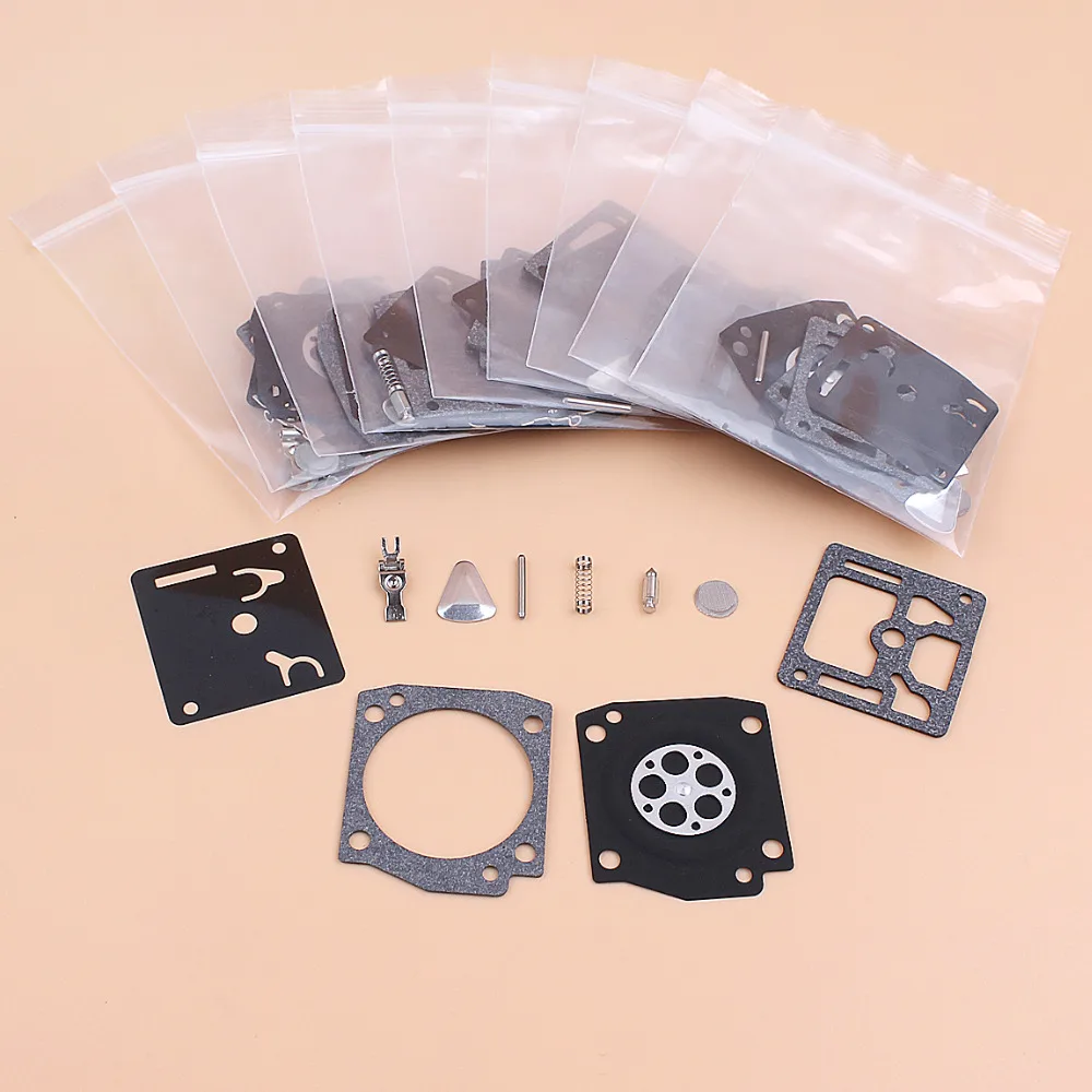 

10Pcs/lot Carburetor Carb Repair Kit Fit HUSQVARNA 365 362 371 372 372XP Jonsered 2065 2165 Chainsaw Diaphragm Zama RB-31 RB31