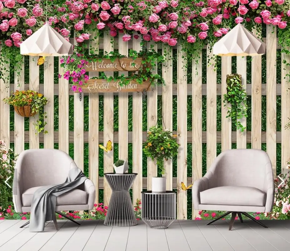 

3D Rose Flower Wood Wallpaper Wall Mural Photo Wallpapers for Living Room Bedroom Backdrop Wall Paper Roll Floral Murals