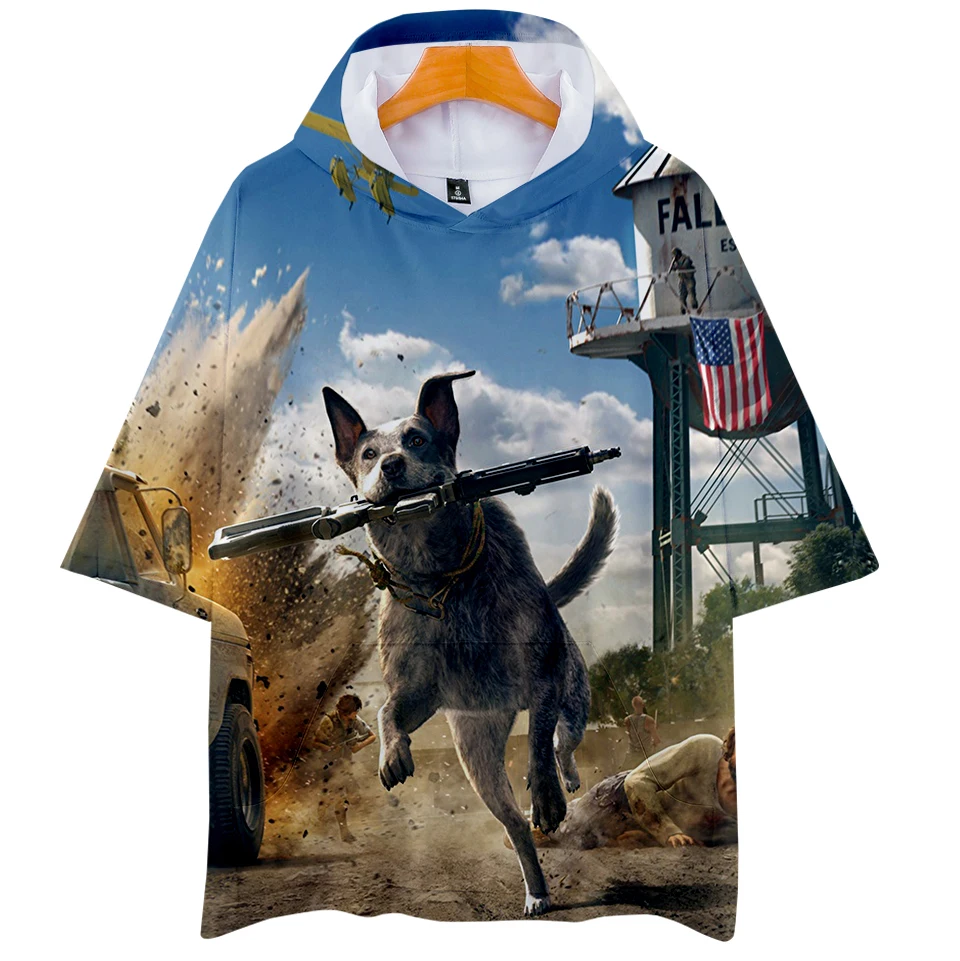 Far Cry 5 модных 3D печатных с капюшоном и изображением героев мультфильмов для