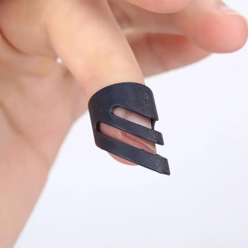 Гитарное кольцо Fingertip аксессуары для гитары народная музыка защита пальцев рукав черный/синий/белый/желтый Размеры s m l