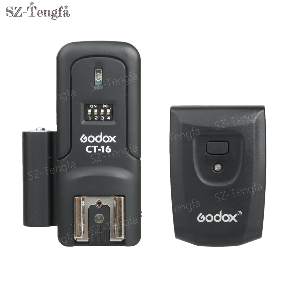 Godox CT 16 каналы беспроводной Радио Вспышка Speedlite триггер передатчик + приемник