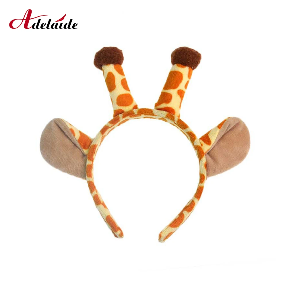 Girls headband Cartoon giraffe hair band Cute show MOE headband Christmas hair ornament for girls birthday gift Hair Accessories