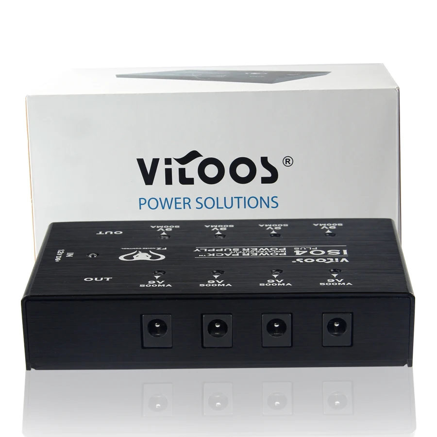 Vitoos ISO4 PLUS Power Packtm Электропитание гитарный эффект педали 8 шт. DC Кабели плюс 1Y