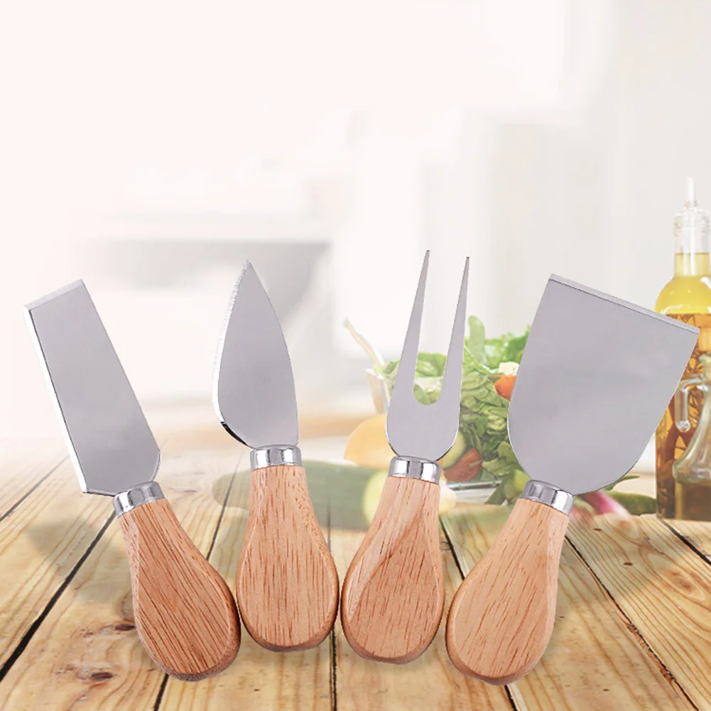 4 шт., сырный нож набор вилок Сырная лопатка нож для пиццы Slicer сэндвич варенье скребок шпатель для масла Кухня гаджет