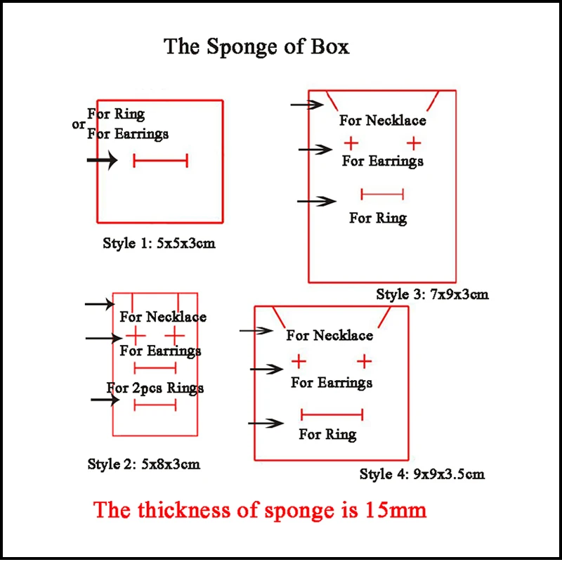

24pcs Square Paper Jewelry Packaging Box High Quality 8*5cm Navy Necklace Ring Earrings Bracelet Gift Box for Valentine's Day