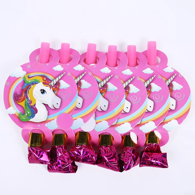 Товары для вечеринки в виде единорога аксессуары вечеривечерние честь Дня