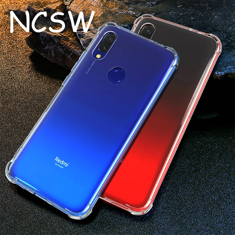 Противоударный силиконовый прозрачный чехол из мягкого ТПУ с Redmi Note iPhone 7 6 Plus 5 iPad