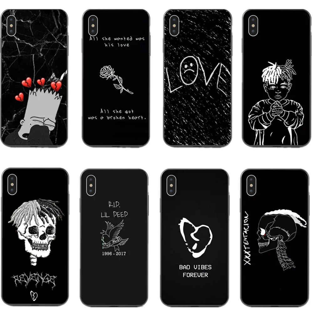 Xxxtentacion Чехлы для iPhone X XS XR MAX LIL открытым плакса Хеллбой GBC розовое задняя крышка