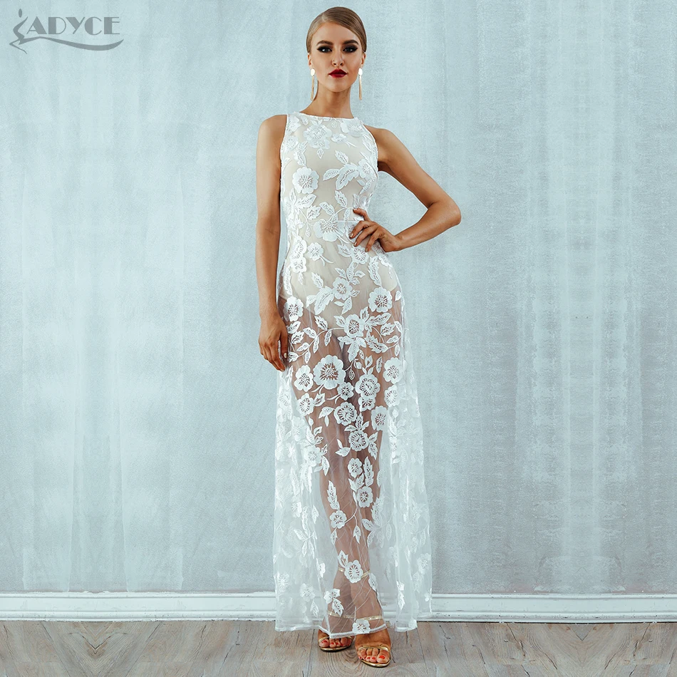 ADYCE летнее женское облегающее Бандажное платье Vestidos Verano 2019 Новое сексуальное