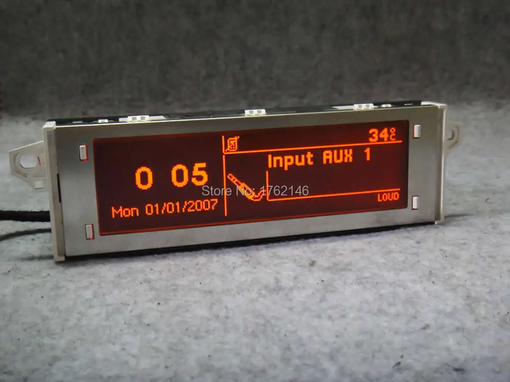 Оригинальный дисплей с поддержкой USB + Bluetooth красный монитор для Peugeot 307 207 408 rd4 rd45