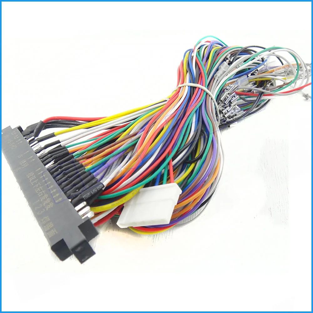 5 шт./лот 28pin Jamma жгут проводов с 6 кнопками действия для Multi Arcade игр аксессуары