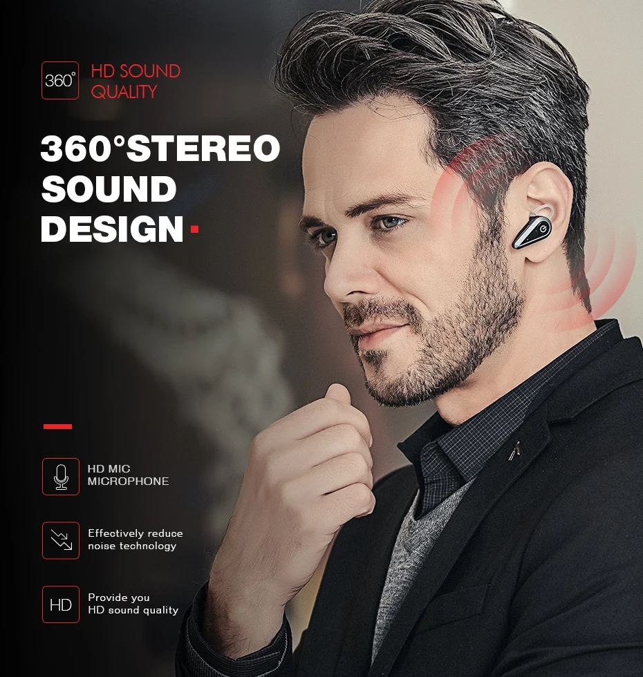 HAVIT, беспроводные наушники 4,1, Bluetooth, 16 мм, мини наушники, бизнес, одиночная Автомобильная гарнитура с микрофоном для huawei, Xiaomi, iPhone, и т. Д., I5