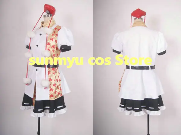 TouHou Project Syameimaru Aya maple leaf printting Fuujinroku Cosplay Costume Size customizable Halloween | Тематическая одежда и