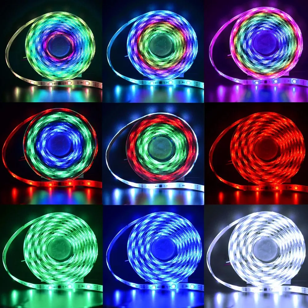 Цветной СВЕТОДИОДНЫЙ светильник Alexa, 32,8фт 10 м, гибкий адресуемый RGB светодиодный светильник с веревочкой, работающий с WiFi-SPI Music ST182