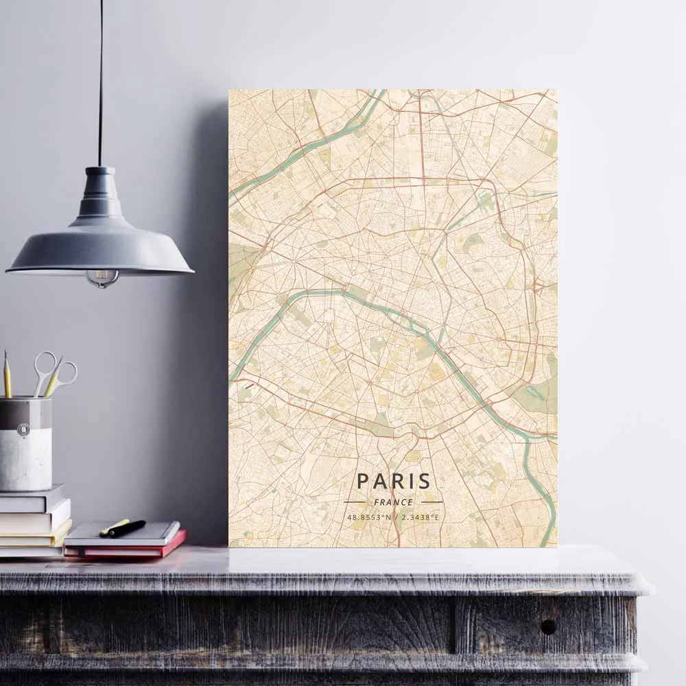 Nimes Orleans Paris Perpignan Reims Rennes Rouen SaintEtienne SaintPaul Strasbourg Toulon Toulouse Tours France Poster | Дом и сад