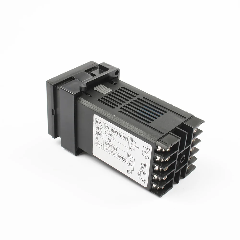 Digital 220 В PID REX-C100 Температура контроллер+ max.40A ССР релейный выход+ K термопары, PID контроллер Набор+ теплоотвод термометр цифровой