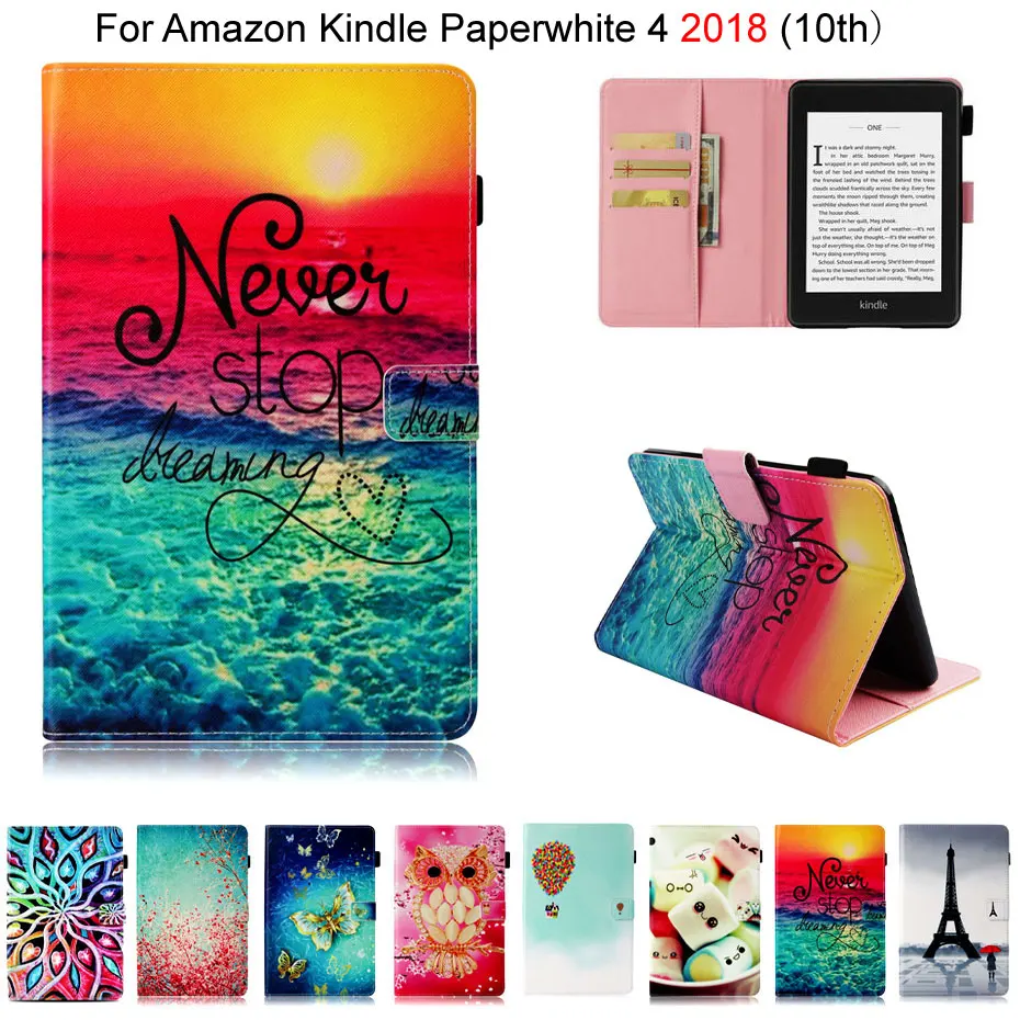 Модный окрашенный чехол для Amazon новинка Kindle Paperwhite 2018 6 дюймов 10 поколение |