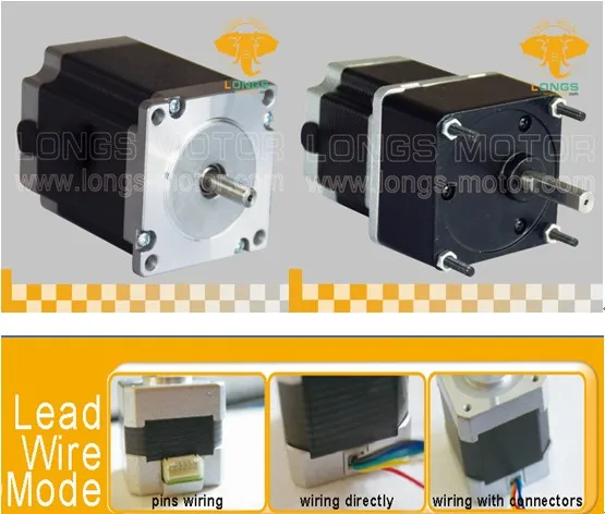 Шаговый двигатель Nema23 185oz in 2.0A 6 проводов 23HS6620 постоянного тока для фрезерного