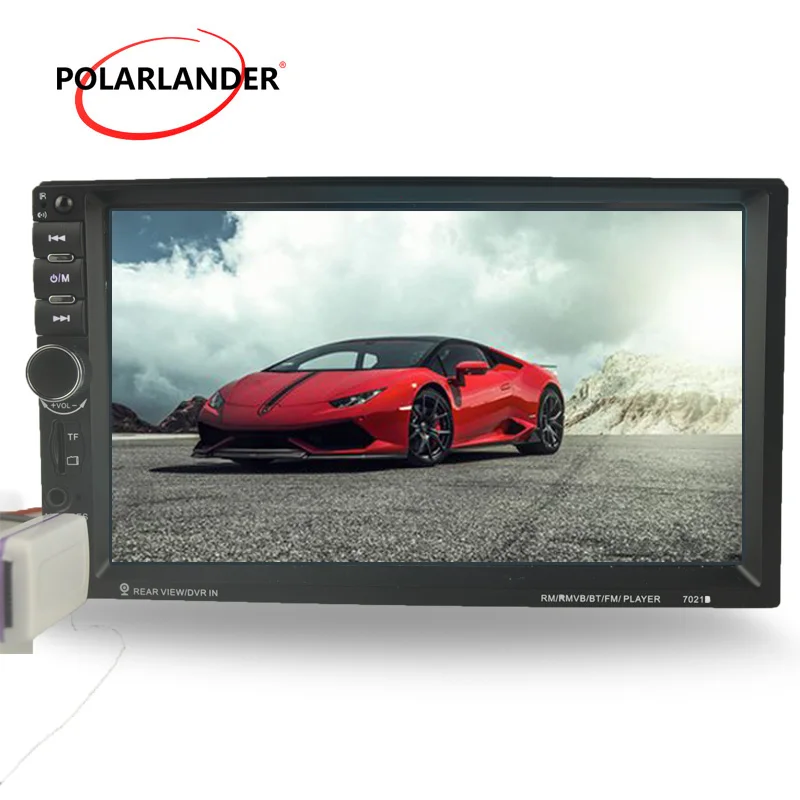 Автомагнитола 2 Din 7021B с поддержкой Bluetooth DVR камерой заднего вида аудио стерео