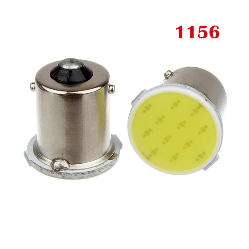 2 шт. 1156 BA15S 1157 S25 P21/5 Вт Bay15d COB Автомобильные светодиодные фары 12 V свет лампы авто