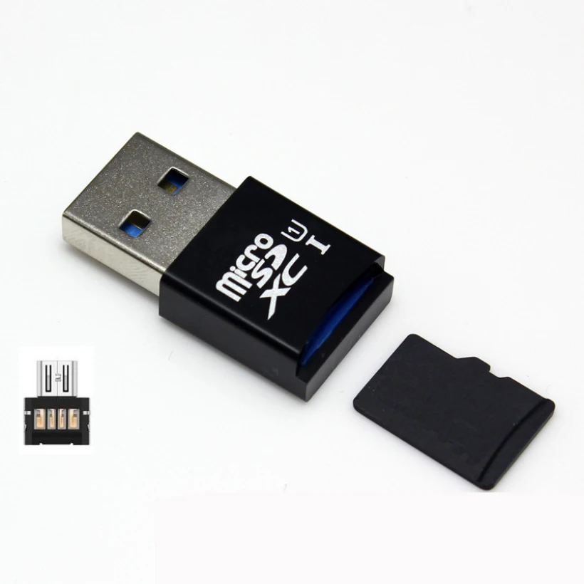 Advanced MINI 5 Гбит/с супер скорость USB 3 0 + OTG Micro SD/SDXC TF кардридер адаптер Высокое