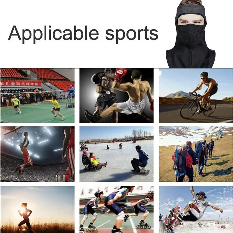 Мотоцикл Теплый Глава маска дышащий Открытый мотоциклетные теплые головные