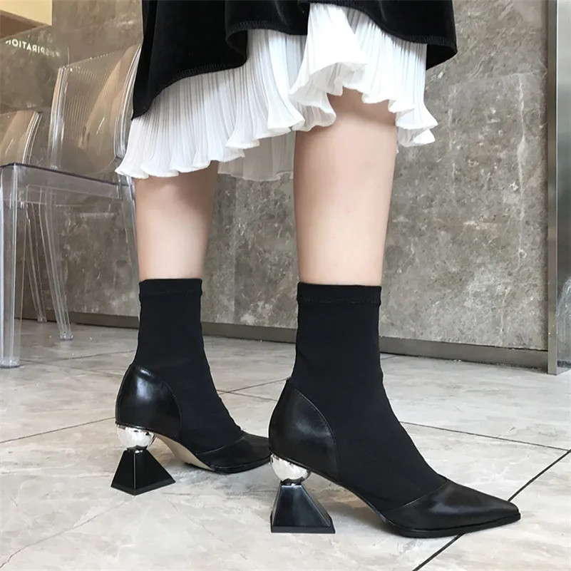 FEDONAS/2019 г. брендовые демисезонные Модные женские ботильоны в стиле панк с острым