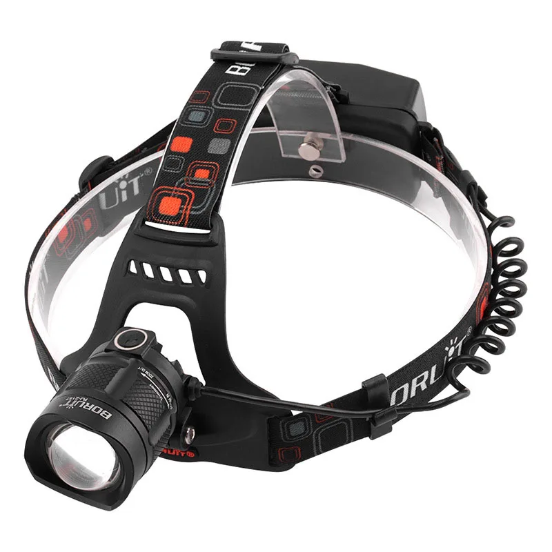 BORUIT RJ-2157 1xCREE XM-L2 1200 люмен 5-режимный USB Перезаряжаемый зуммируемый светодиодный