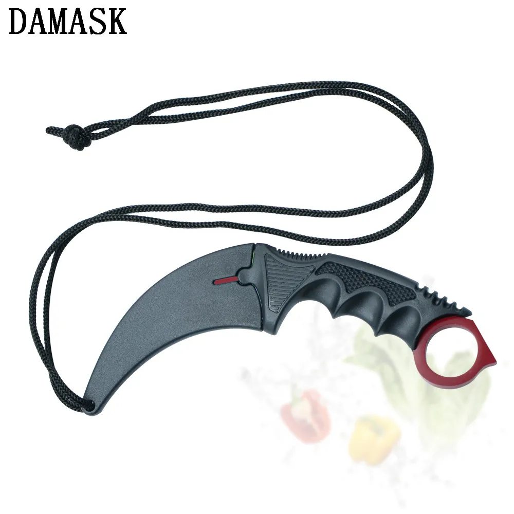 DAMASK Karambit охотничий нож набор инструментов для выживания в походных условиях