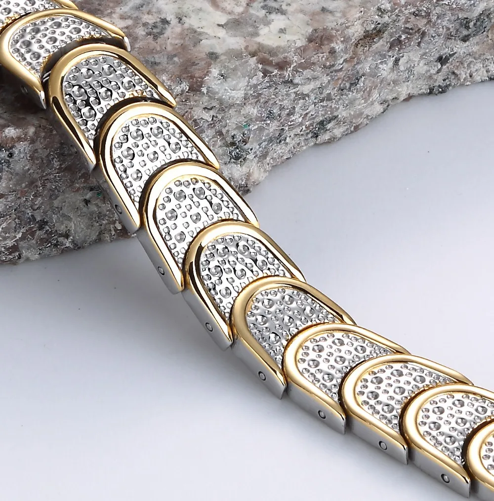 4 в 1 Мужской спортивный браслет из чистого титана с отрицательными ионами |