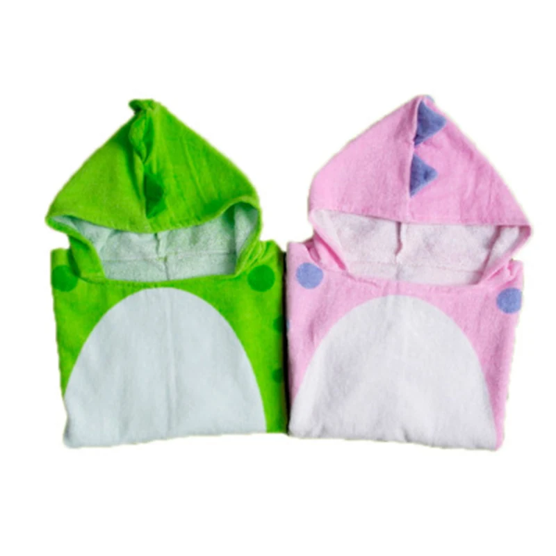 Детский банный халат для девочек с капюшоном полиэстер детские купальные халаты