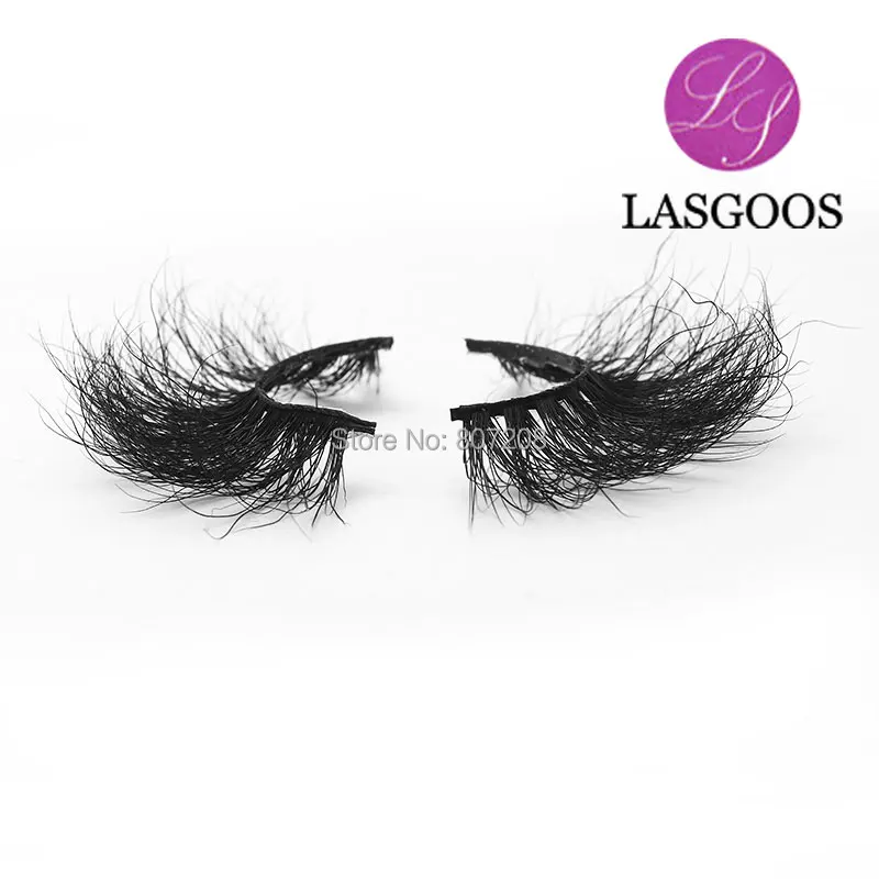 LASGOOS 25 мм ресницы норковые без жестокости полный объем 3D норковая полоса