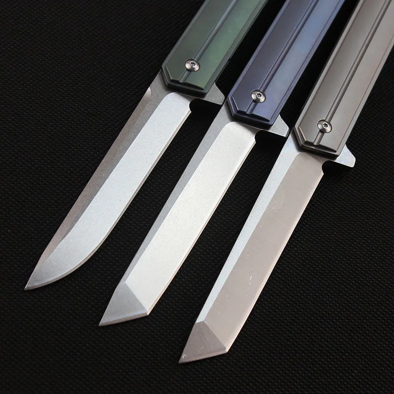 Новое поколение командир D2 TC4 titanium Подшипник Система Tactical мульти инструменты карман Ножи Открытый Отдых Охота выживания Ножи