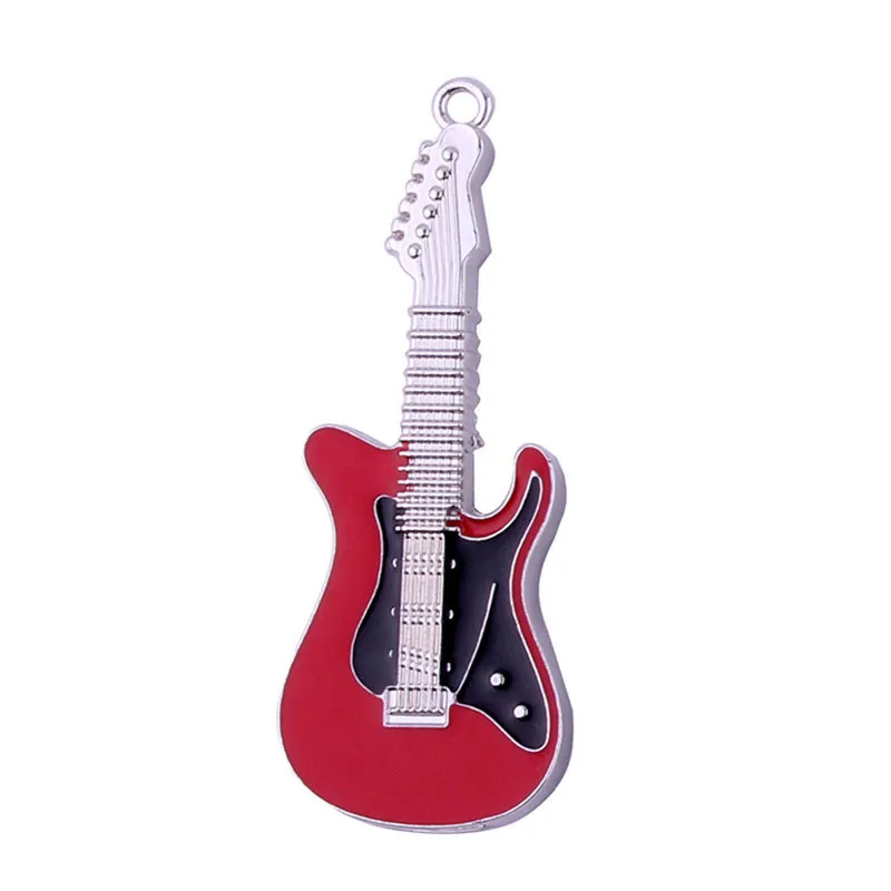 Red SHANDIAN рок-н-ролл электрогитара форма USB флеш-накопитель музыка ручка привод металлическая Флешка 4 ГБ 16 ГБ 32 ГБ 64 Гб карта памяти - Цвет: Red