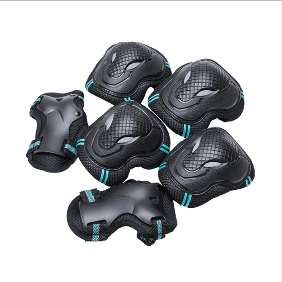 

YINGTOUMAN 1set/lot 6PCS/set Sport Safety Skate Board Scooter Protect Protective Gear Elbow Support Handguard KneePad