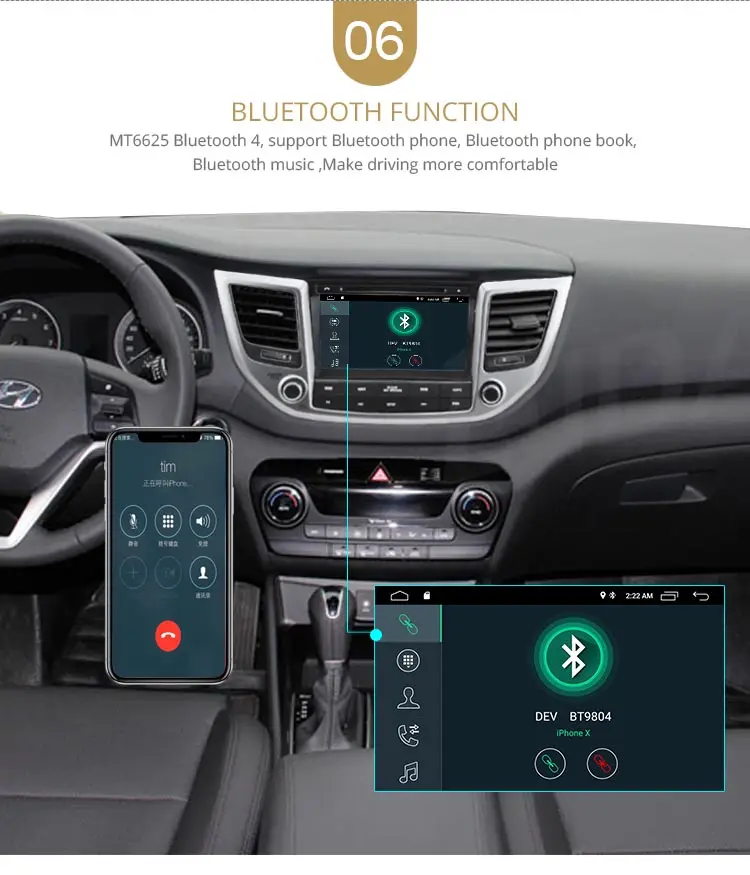 LJDA Android 10 автомобильный dvd-плеер для hyundai Tucson/IX35 2Din Автомагнитола gps Навигация стерео Мультимедиа wifi автоаудио